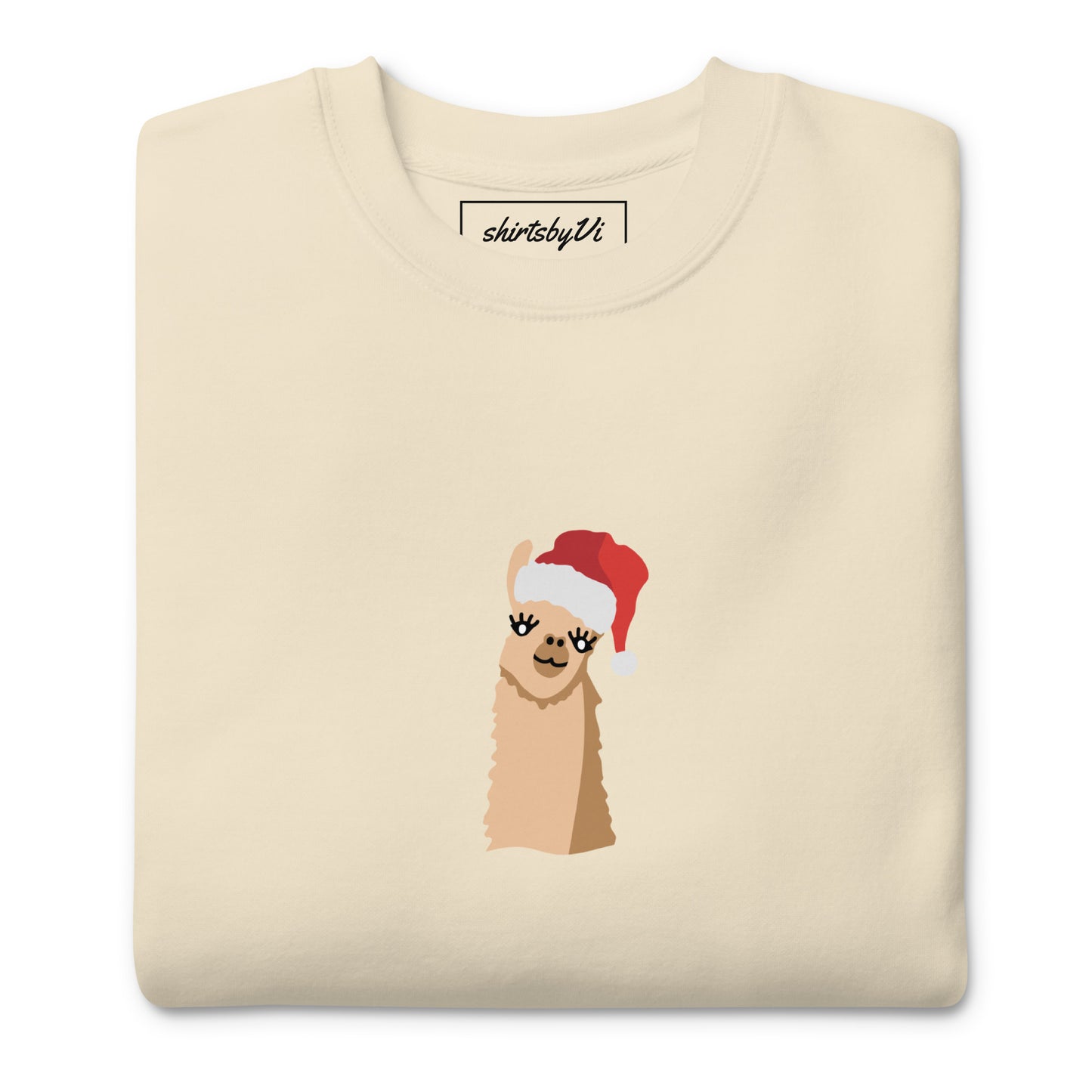 santa llama sweatshirt