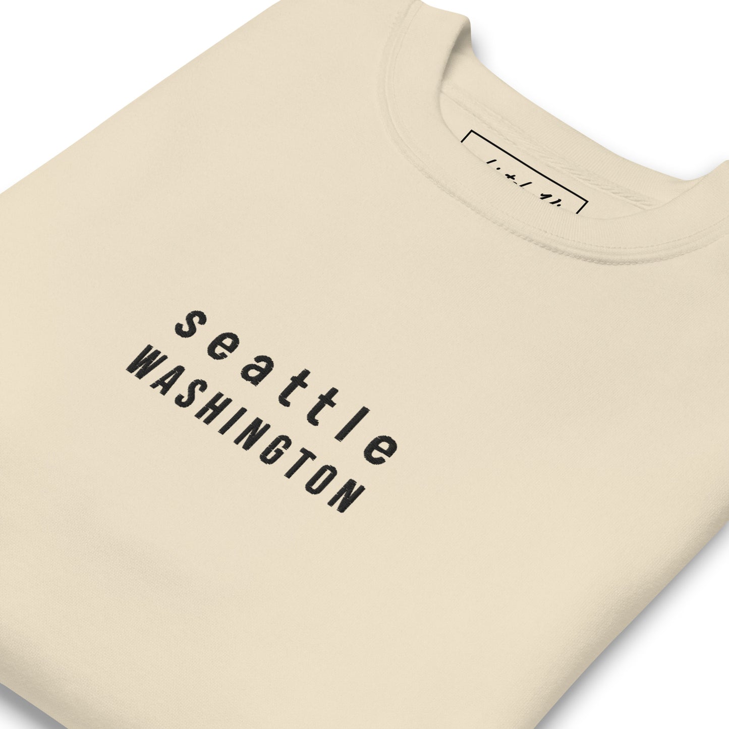 seattle embroidered sweatshirt