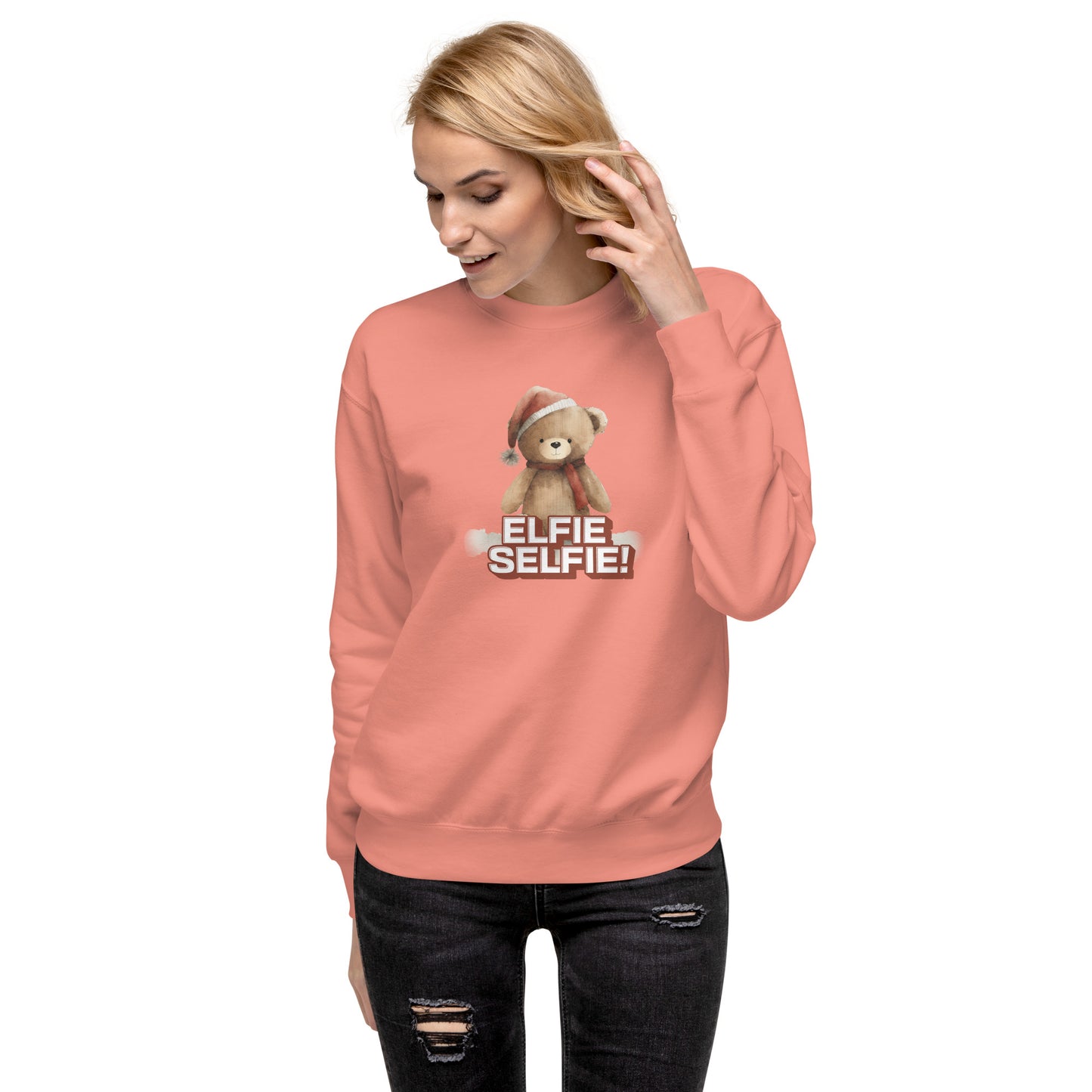 elfie selfie sweatshirt