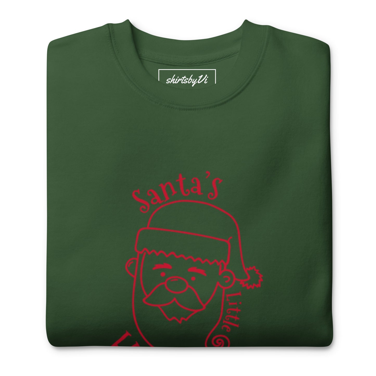 santa little helper sweatshirt
