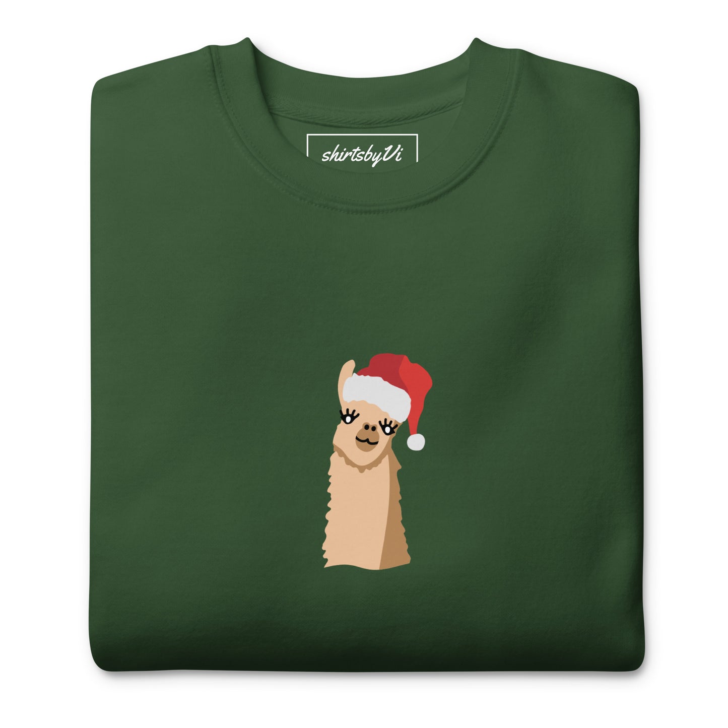 santa llama sweatshirt