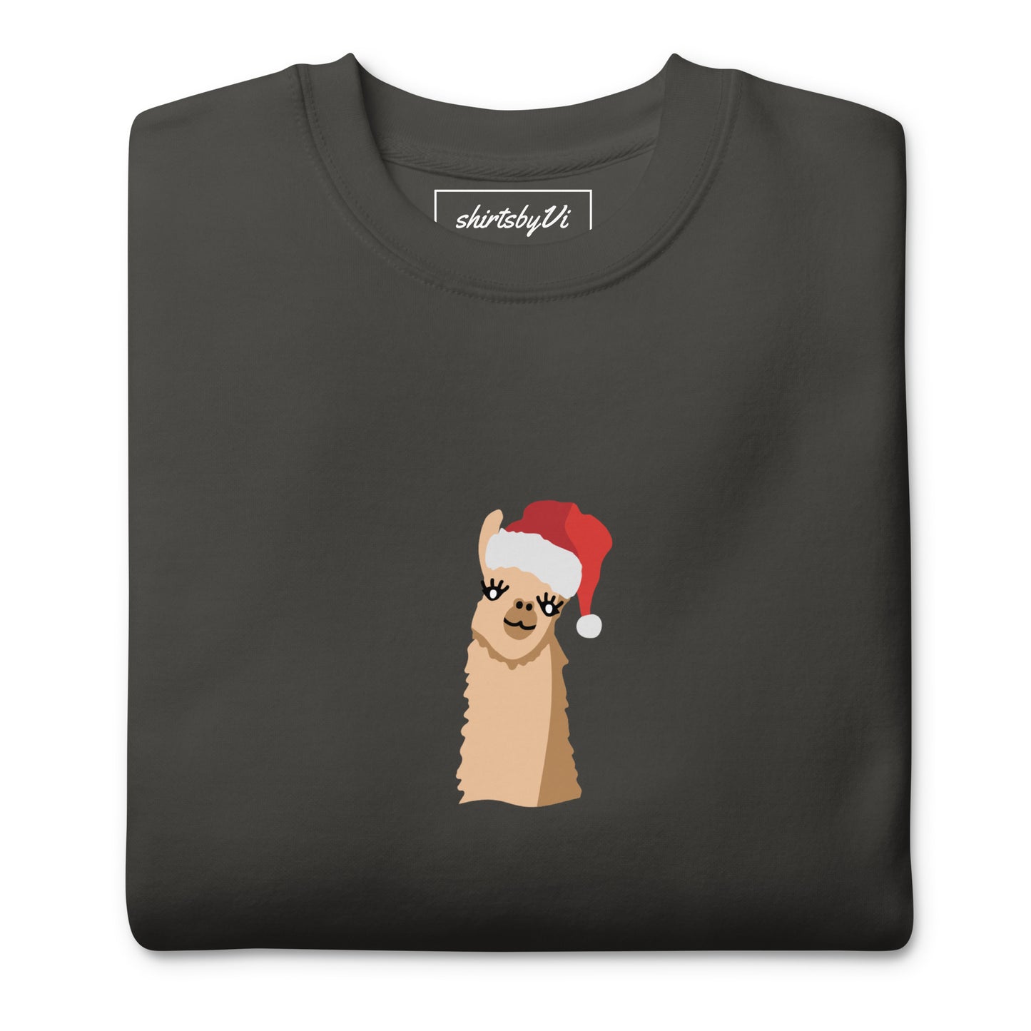 santa llama sweatshirt