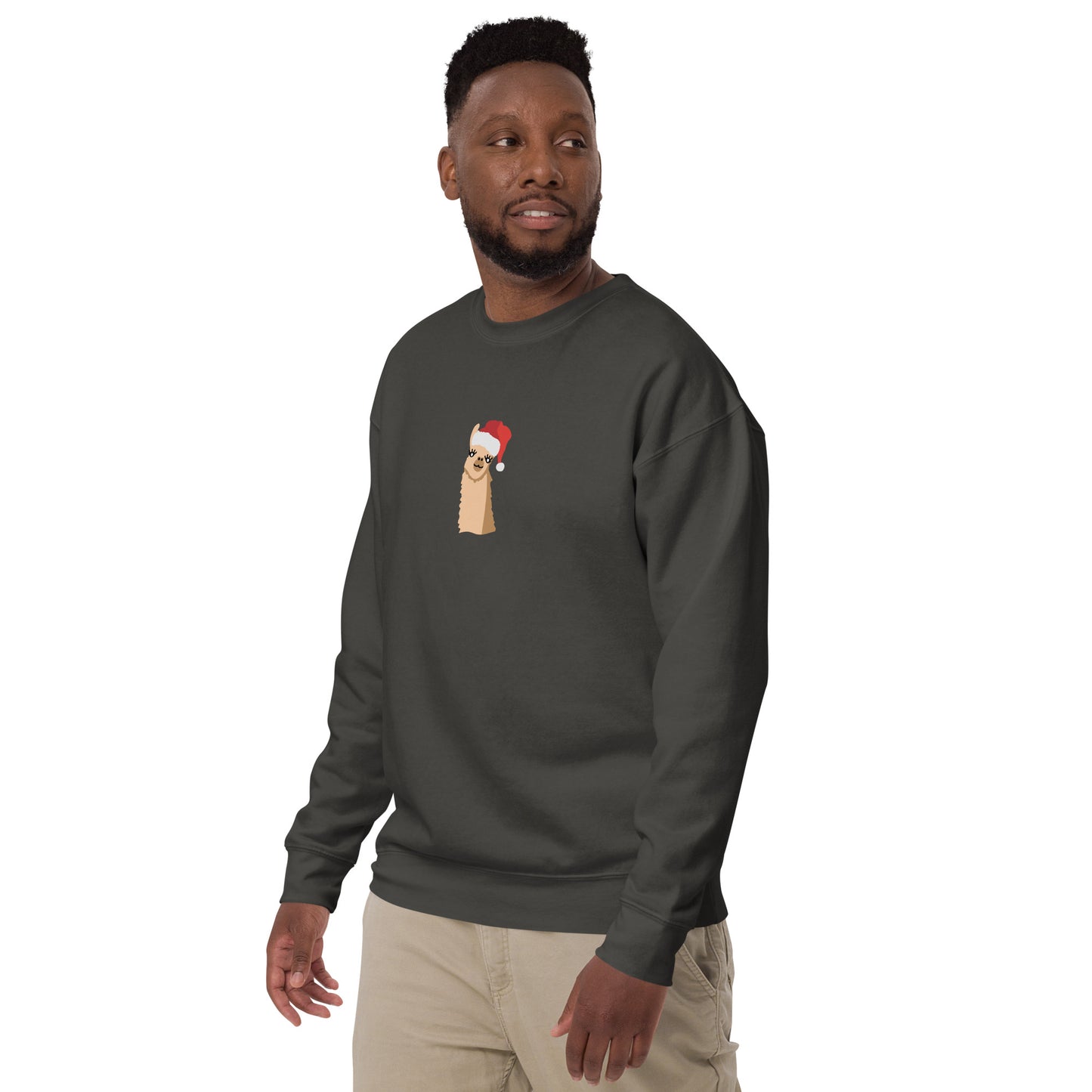 santa llama sweatshirt