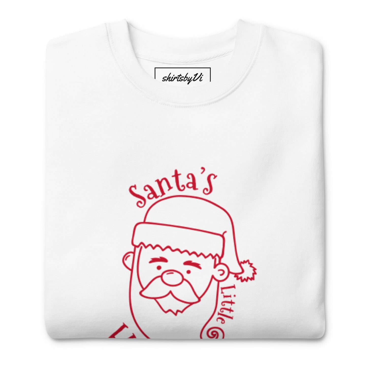 santa little helper sweatshirt