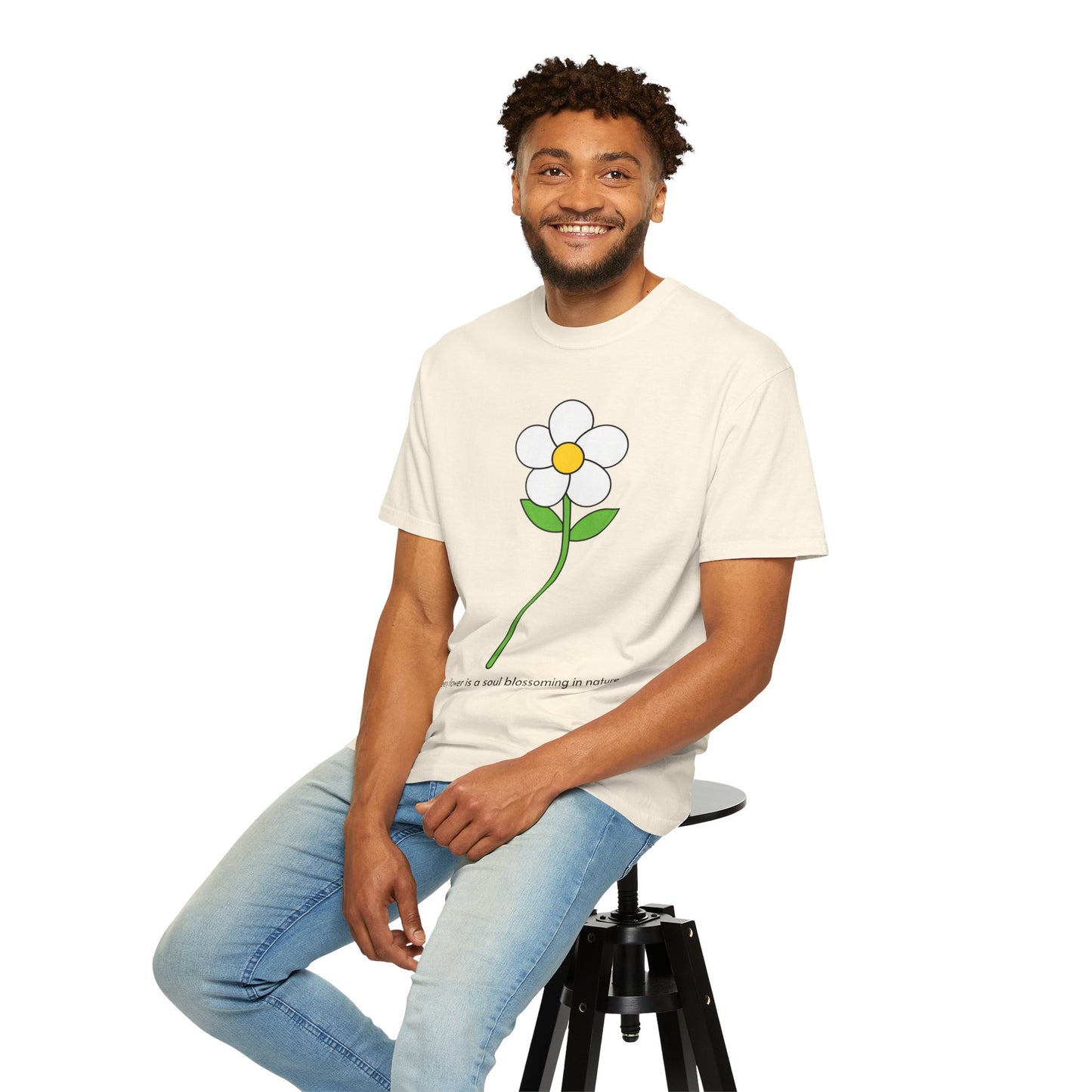 single flower t-shirt