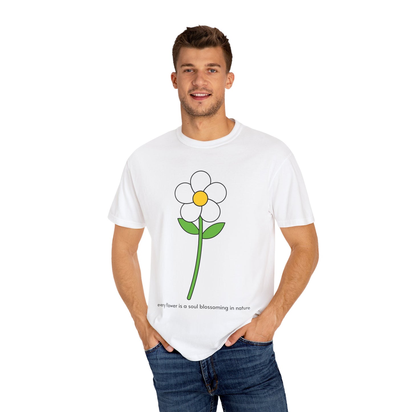 single flower t-shirt