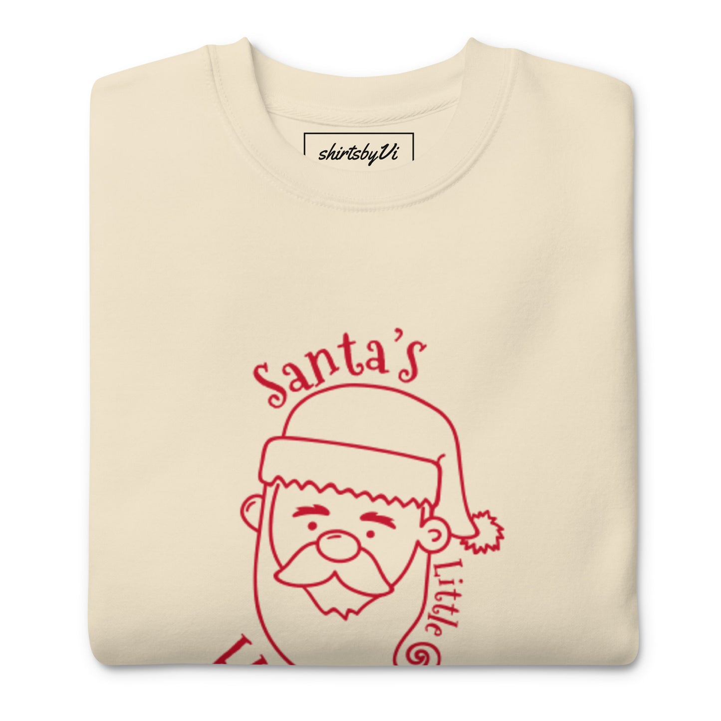 santa little helper sweatshirt