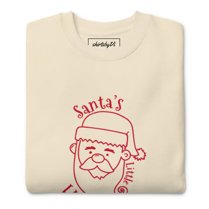 santa little helper sweatshirt