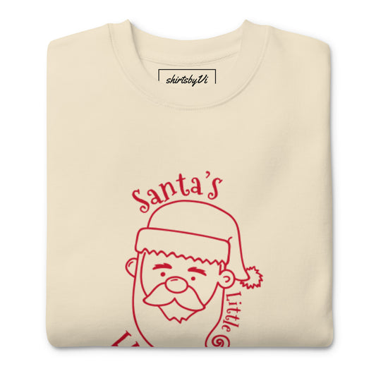 santa little helper sweatshirt