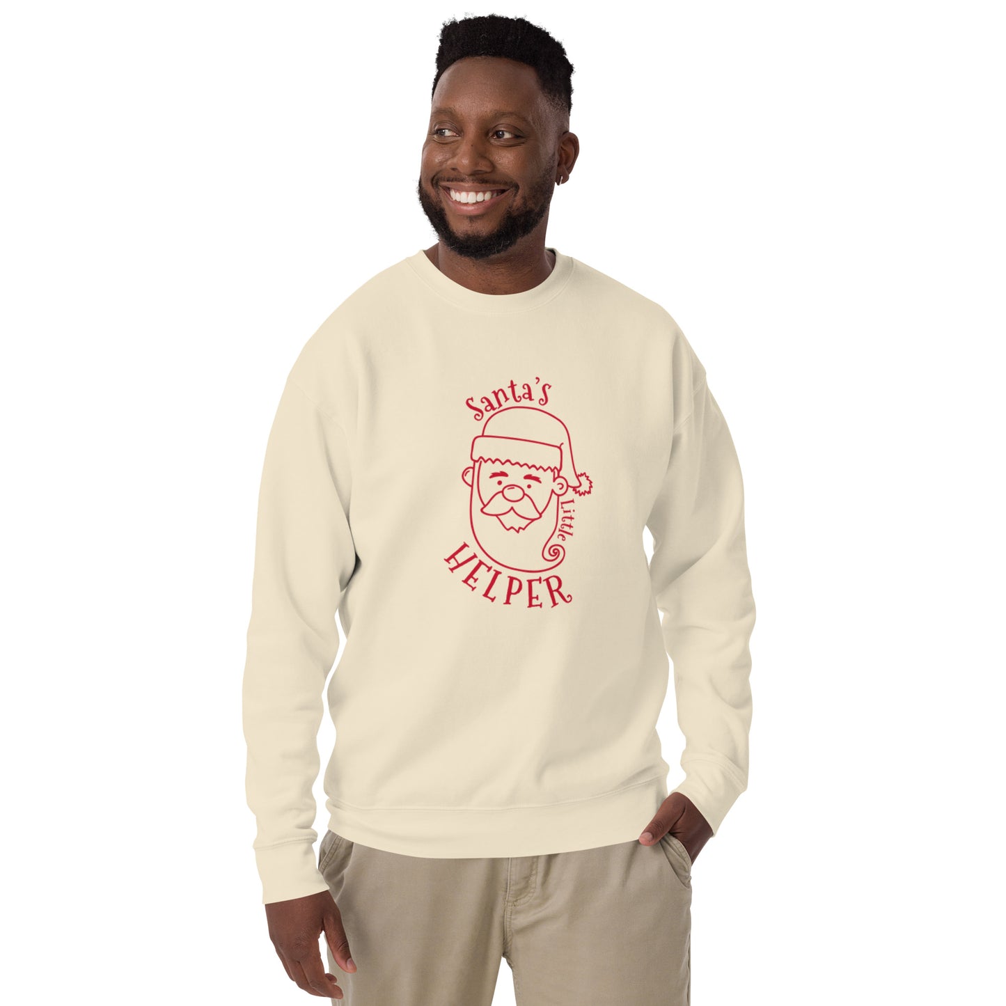 santa little helper sweatshirt