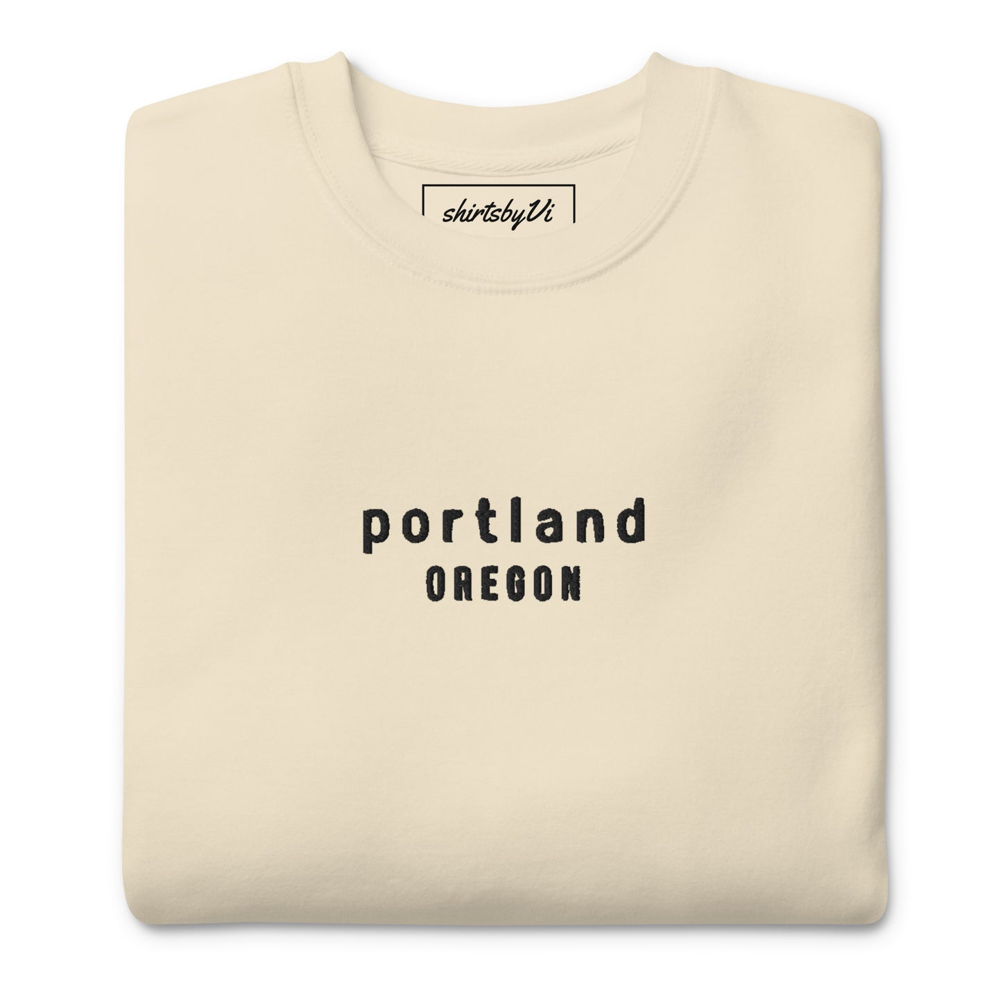 portland embroidered sweatshirt