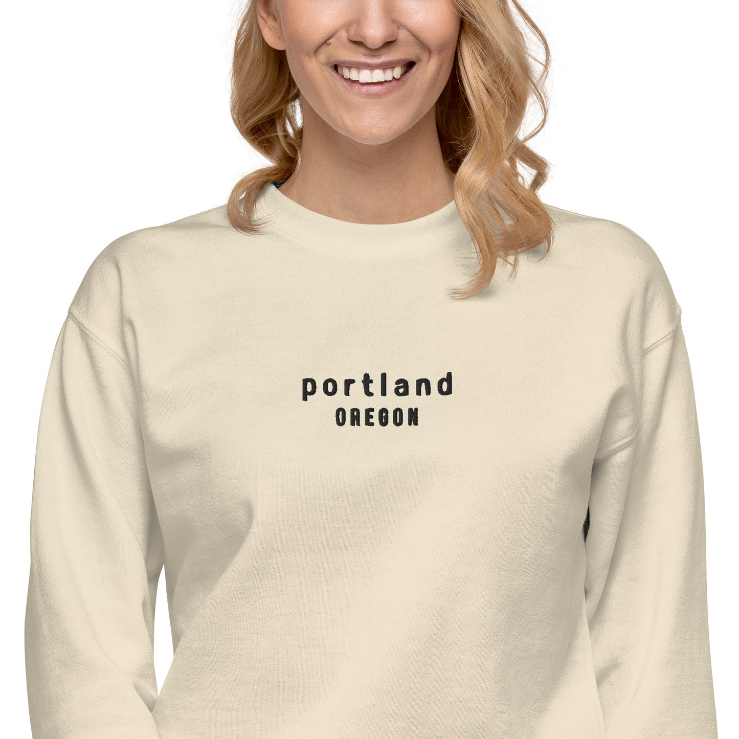 portland embroidered sweatshirt