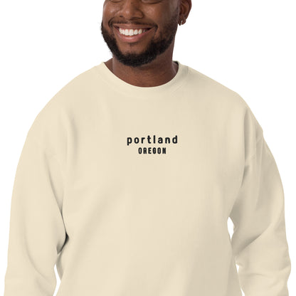 portland embroidered sweatshirt