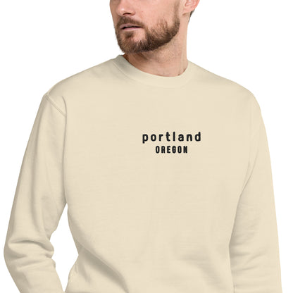 portland embroidered sweatshirt