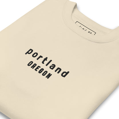 portland embroidered sweatshirt