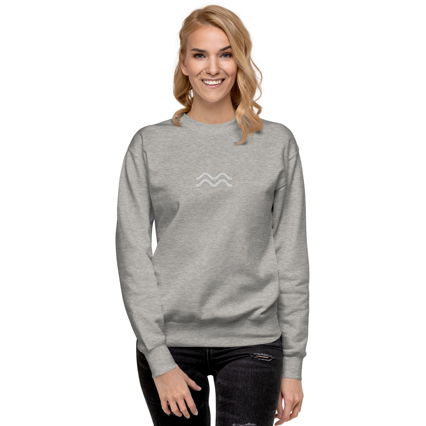 aquarius embroidered sweater