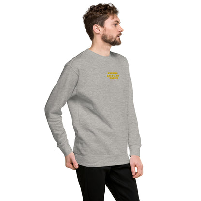 running late cardio sweater