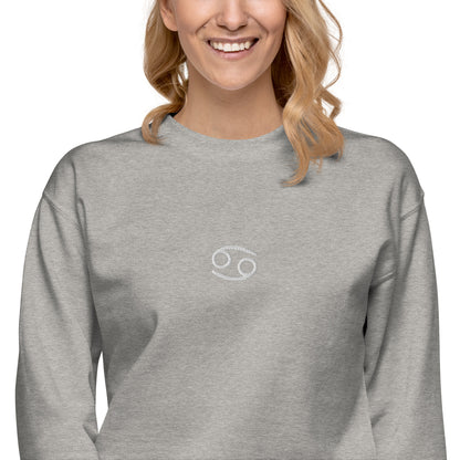cancer embroidered sweater