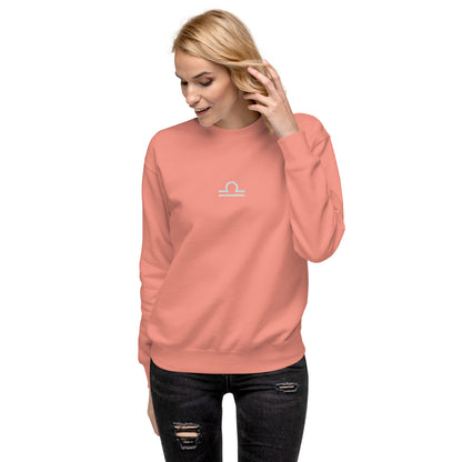 libra embroidered sweater