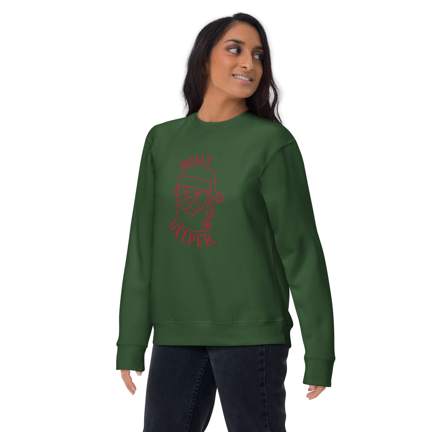 santa little helper sweatshirt