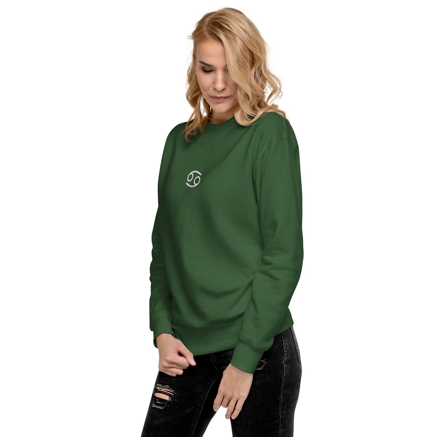 cancer embroidered sweater