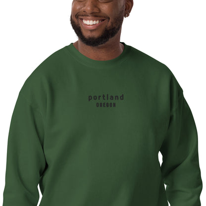 portland embroidered sweatshirt