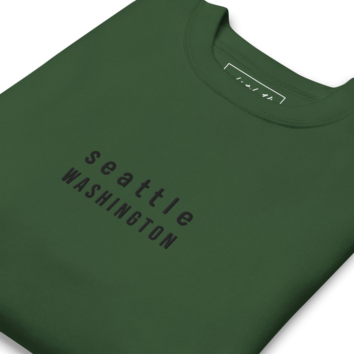 seattle embroidered sweatshirt