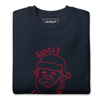 santa little helper sweatshirt
