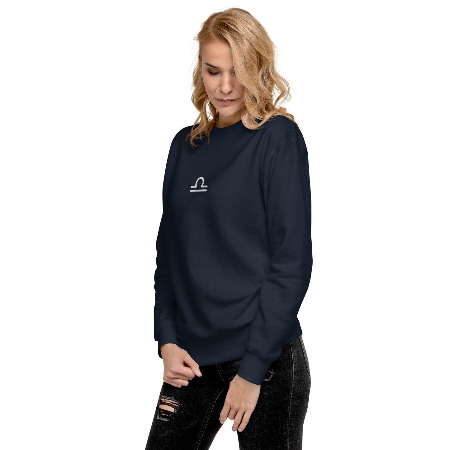 libra embroidered sweater