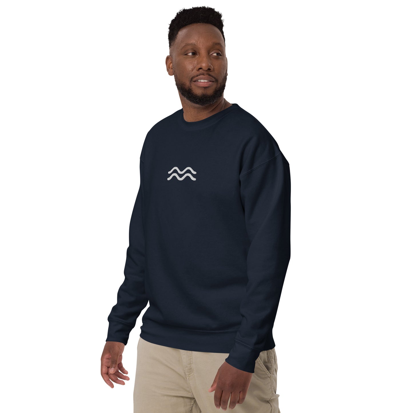 aquarius embroidered sweater
