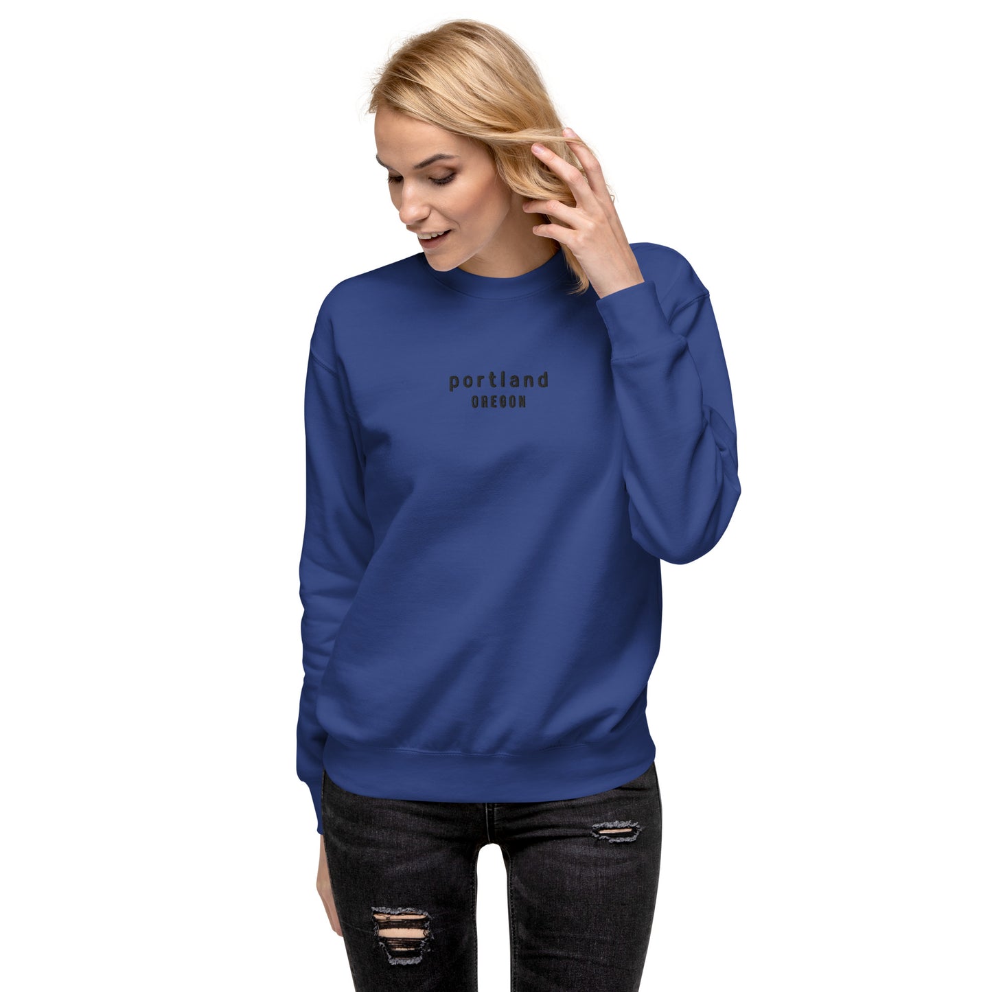 portland embroidered sweatshirt