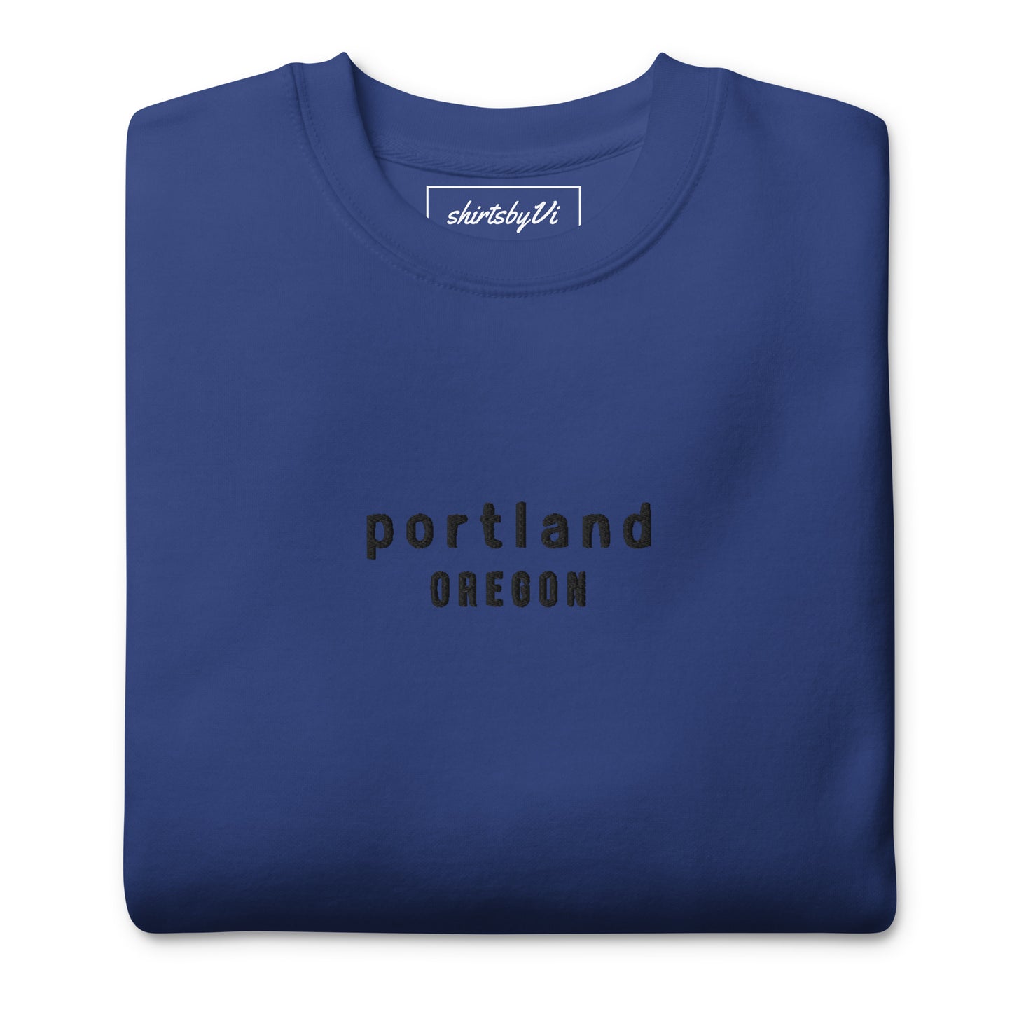 portland embroidered sweatshirt