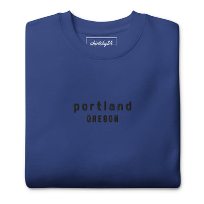 portland embroidered sweatshirt