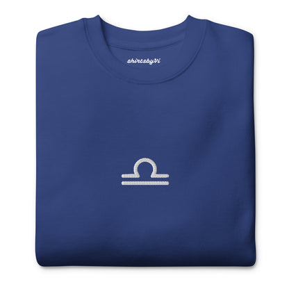 libra embroidered sweater