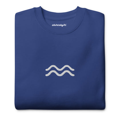 aquarius embroidered sweater