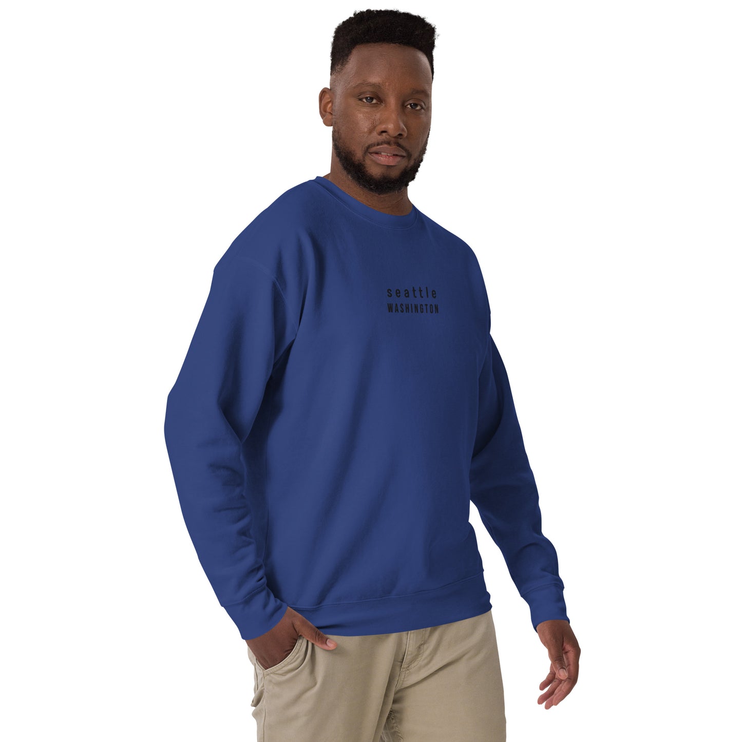 seattle embroidered sweatshirt