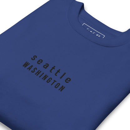 seattle embroidered sweatshirt