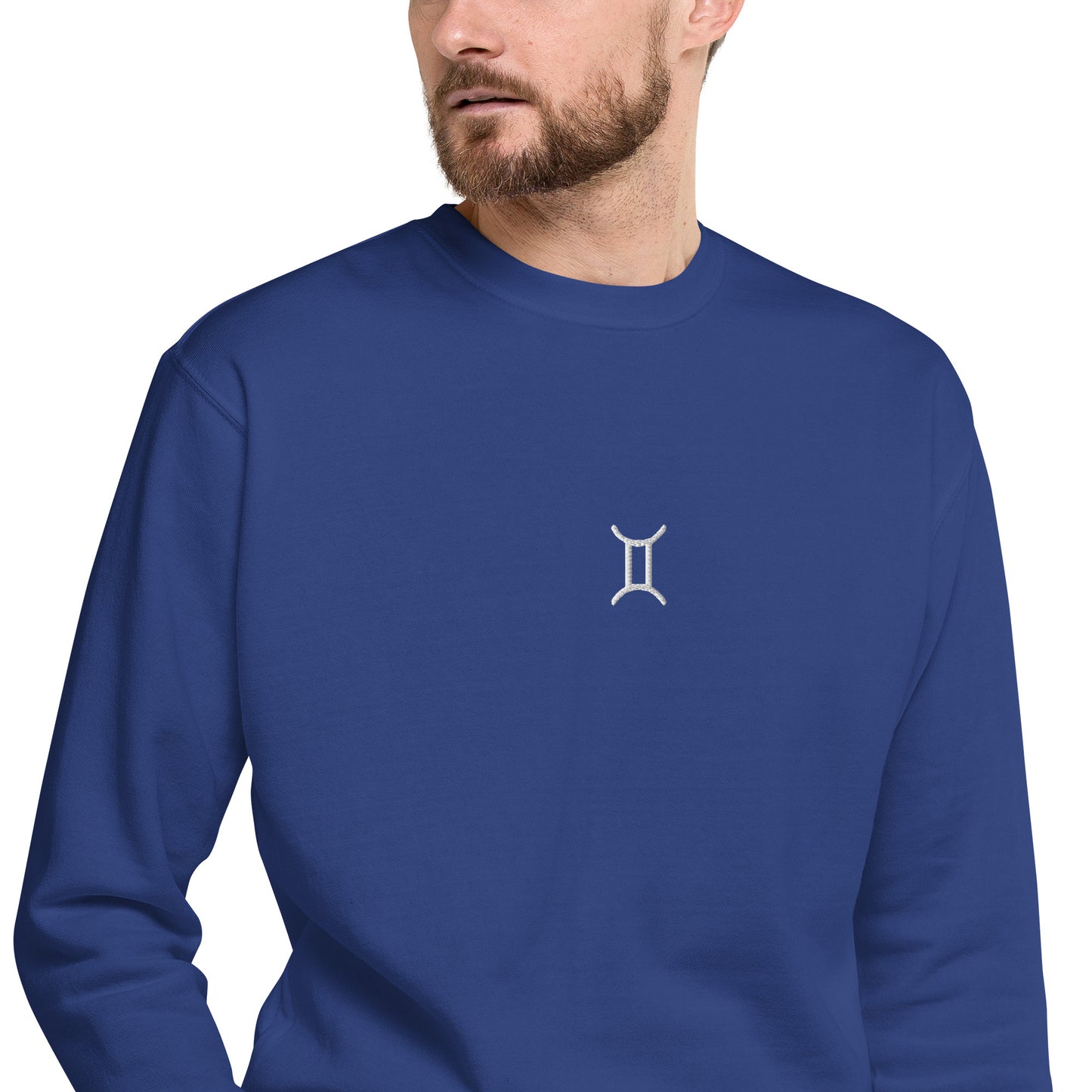 gemini embroidered sweater