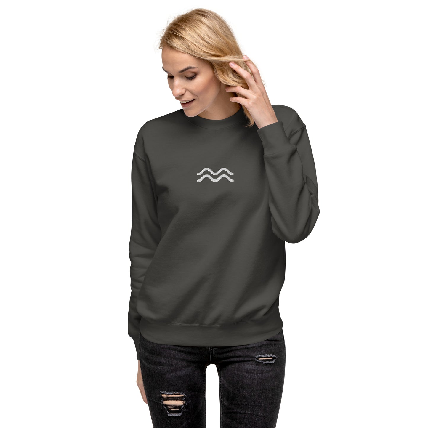 aquarius embroidered sweater