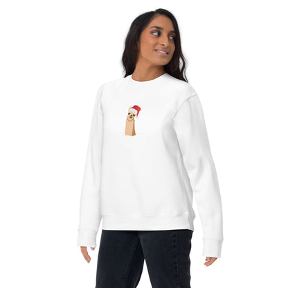 santa llama sweatshirt