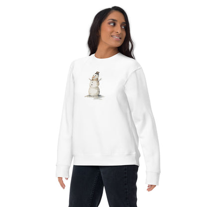 snow human sweatshirt