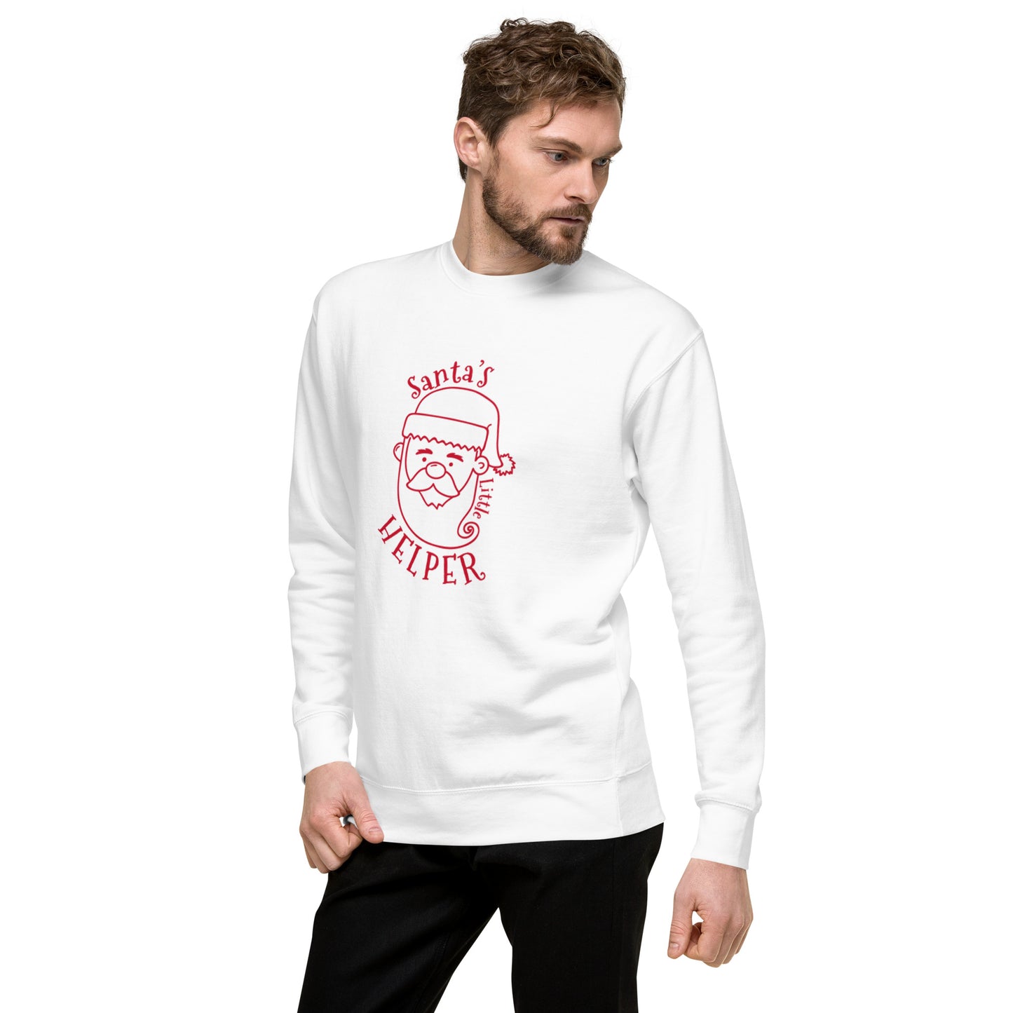 santa little helper sweatshirt