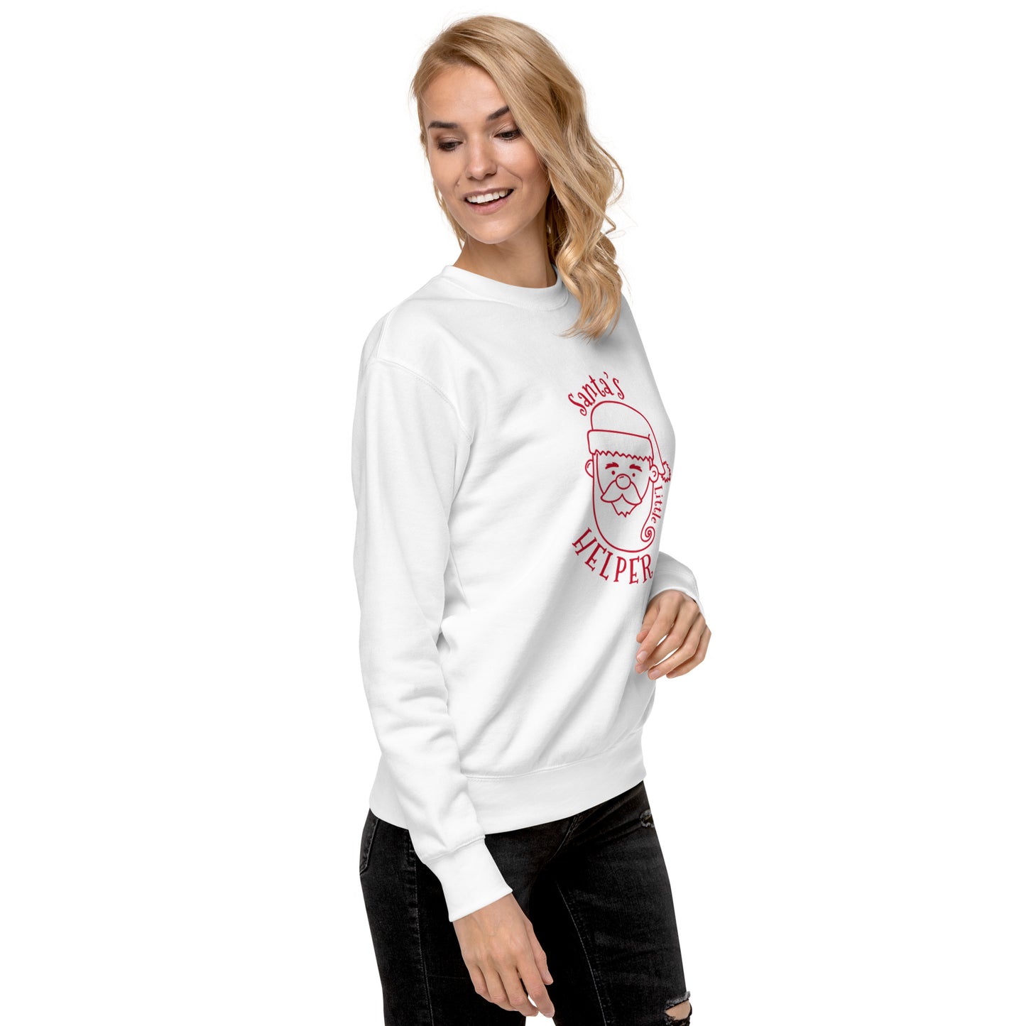 santa little helper sweatshirt