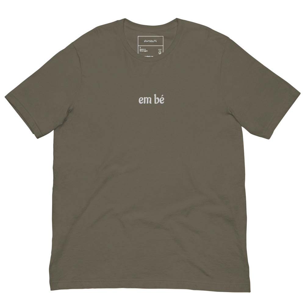 em bé embroidery soft tee